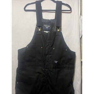 Walls Work Wear Black Overalls Bibs Sz XLarge NWOT